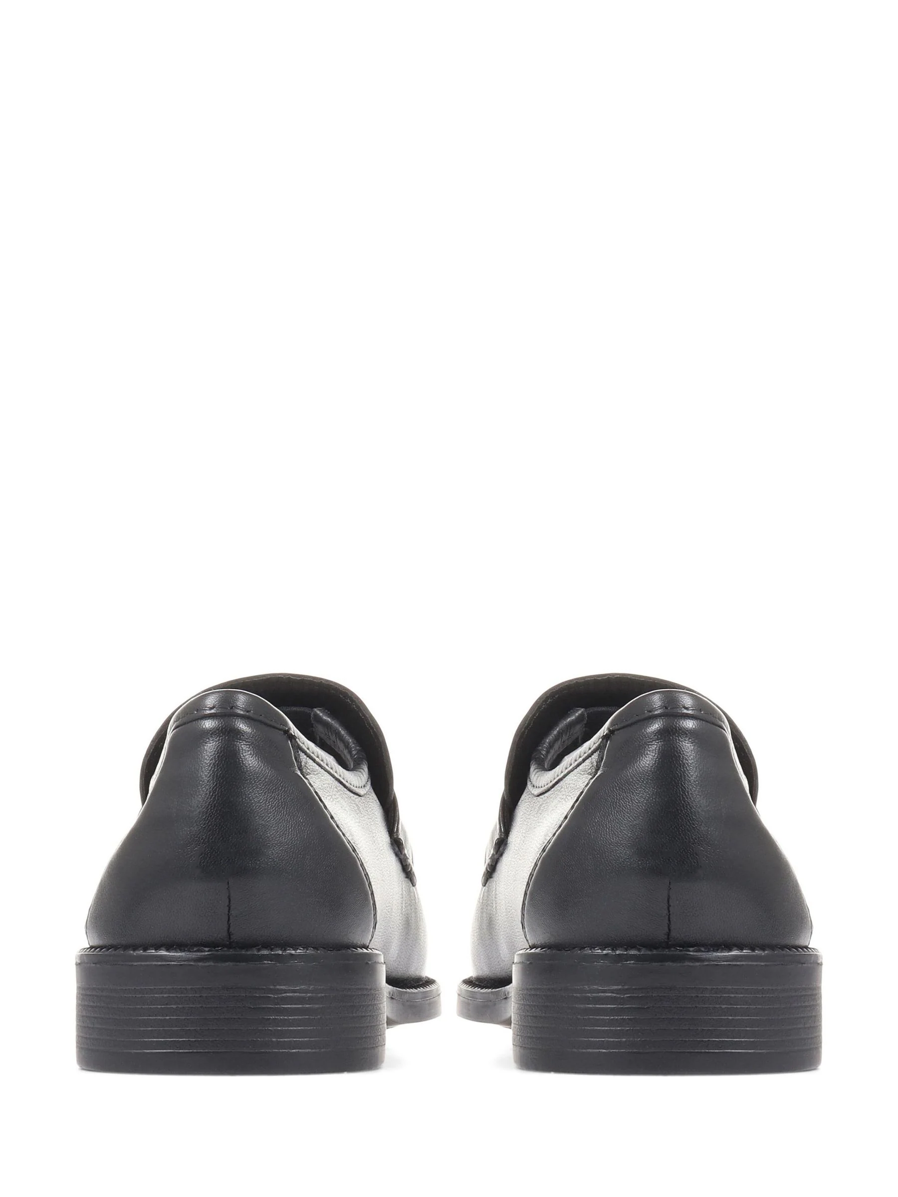 Zwart - Pavers nette zwarte mocassin schoenen voor heren