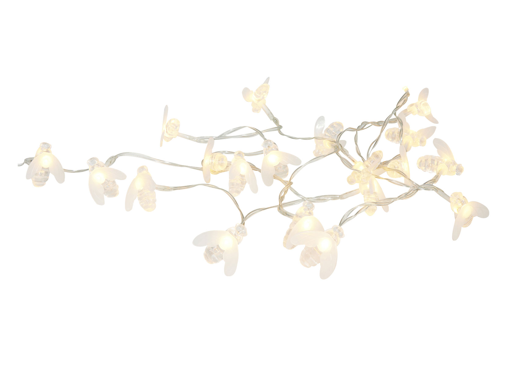 Solar-Bienenlichterkette 20 LEDs 1,9m Warmweiß