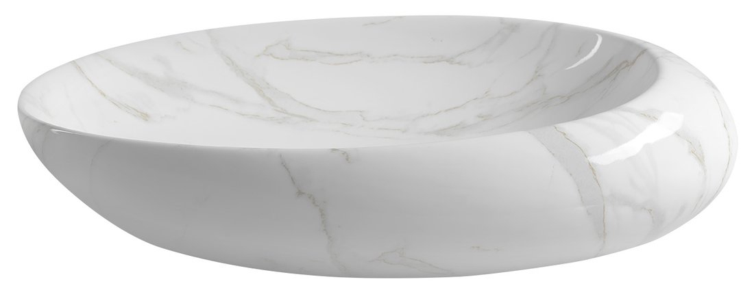 Sapho Dalma keramische waskom marmer structuur 68x44x16,5cm