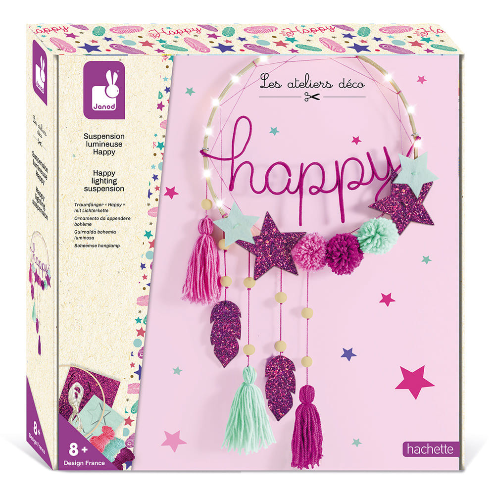 Kit créatif suspension lumineuse happy