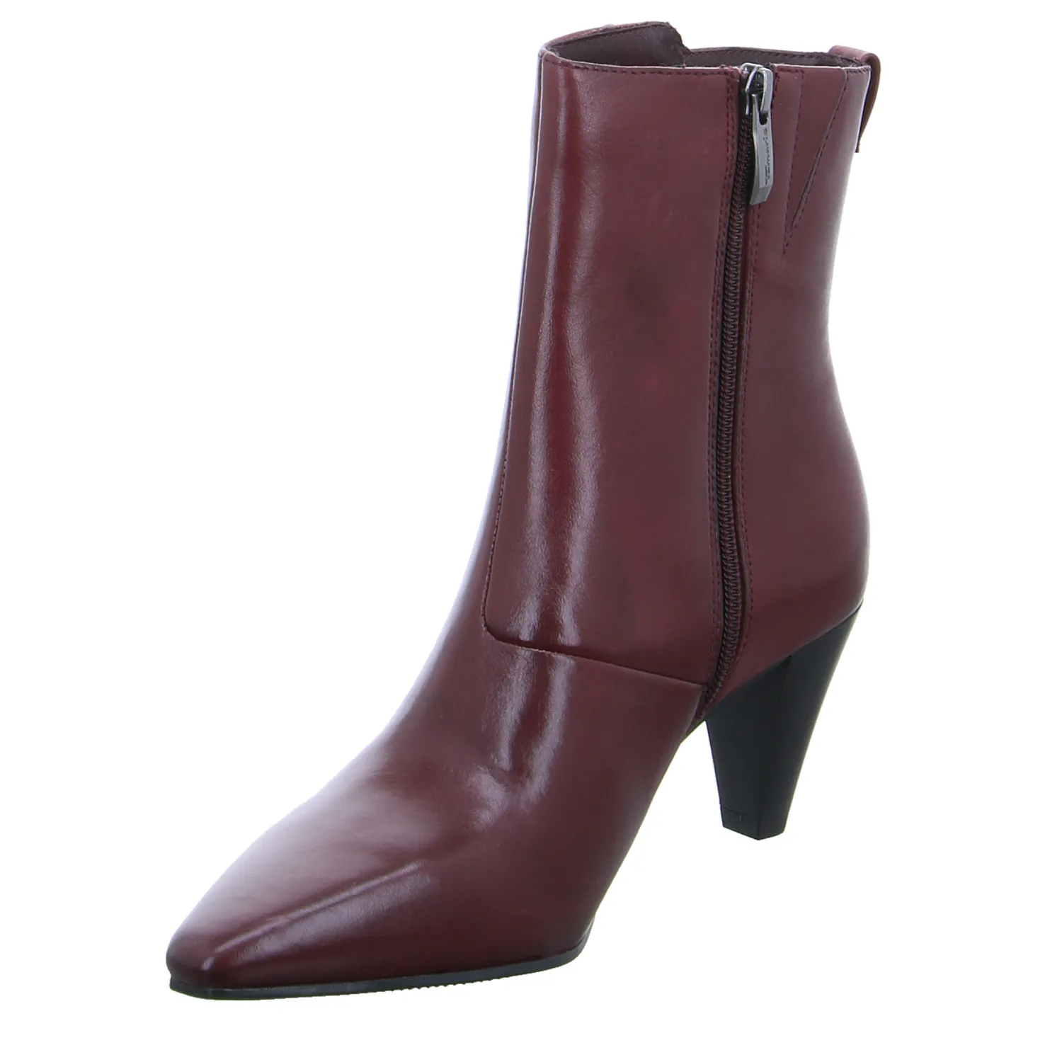 TAMARIS Stiefelette Bordeau Leder