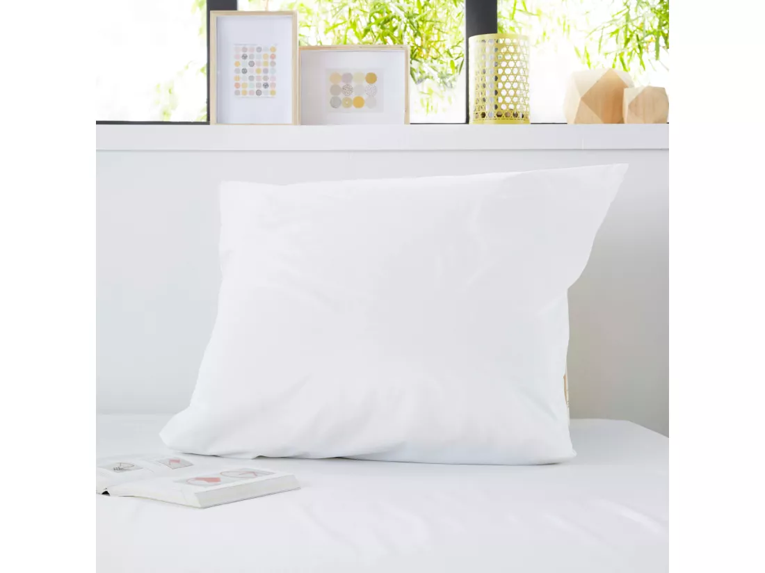 Lot de 2 protège oreillers imperméables micro-respirants souples silencieux 50x70