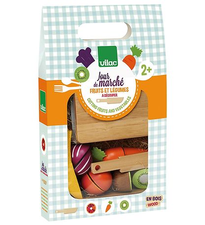 Vilac Legemad - Frugt &  Grønt m. Sk?rebr?t