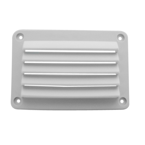 Grille aération plastique blanche 140 x 95 mm