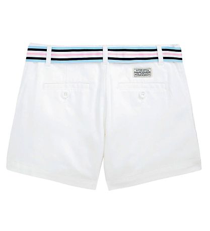 Polo Ralph Lauren Shorts - Classics - Weiß m. Gürtel