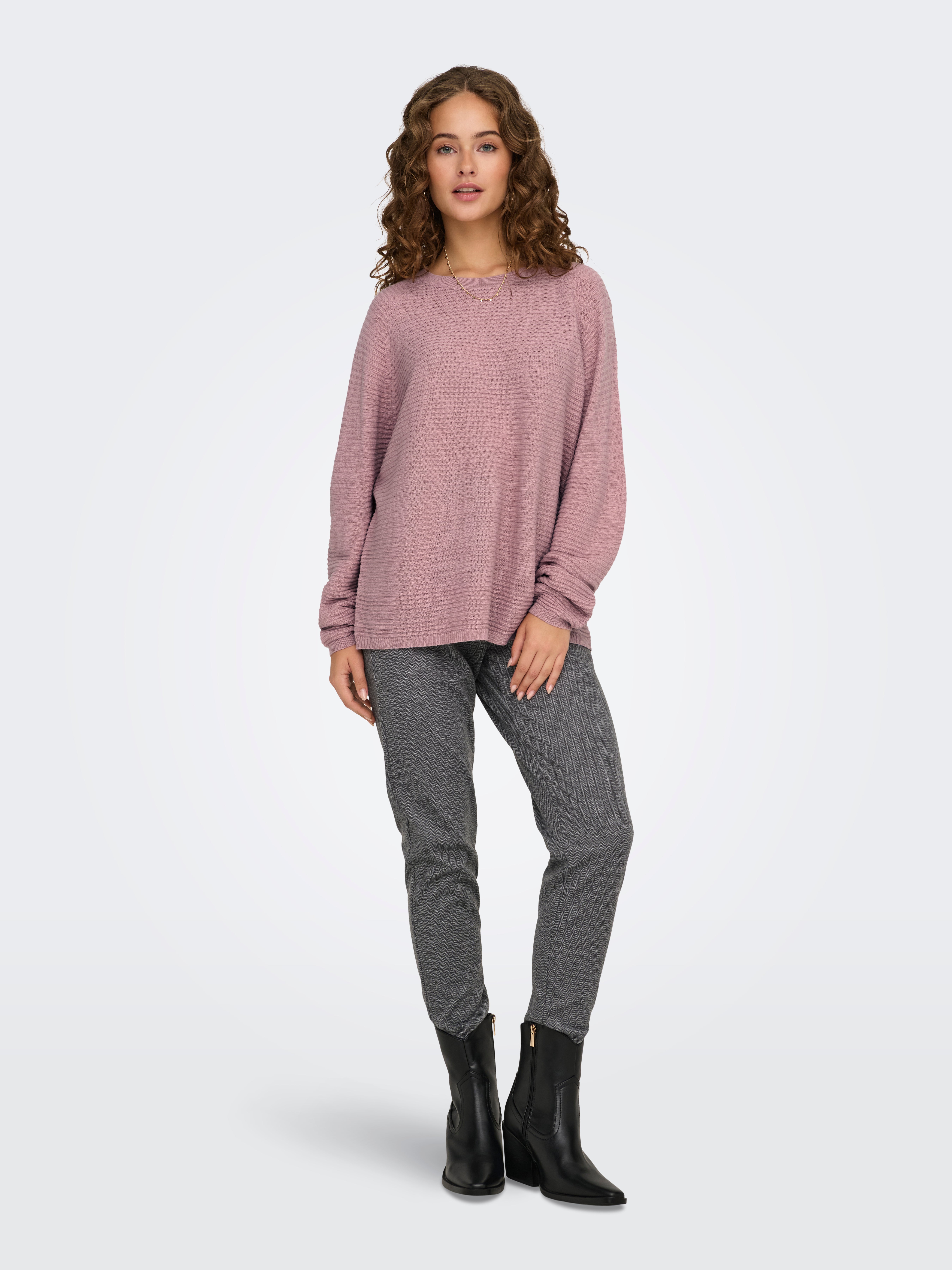 JDYNEW Strickpullover Woodrose