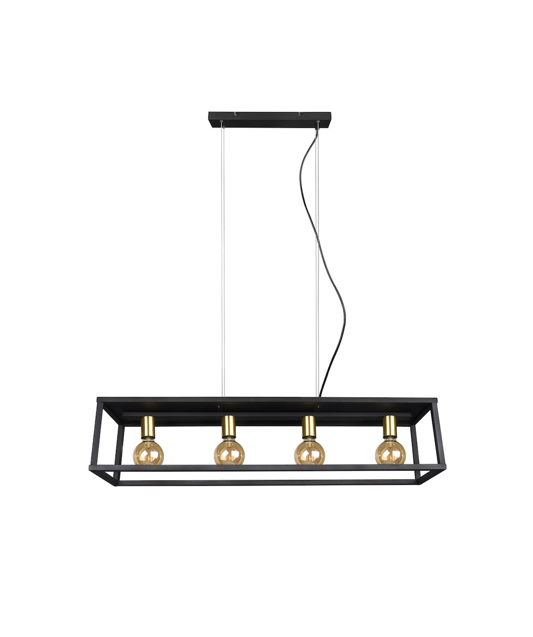 Retrofit Pendellampe VITO schwarz