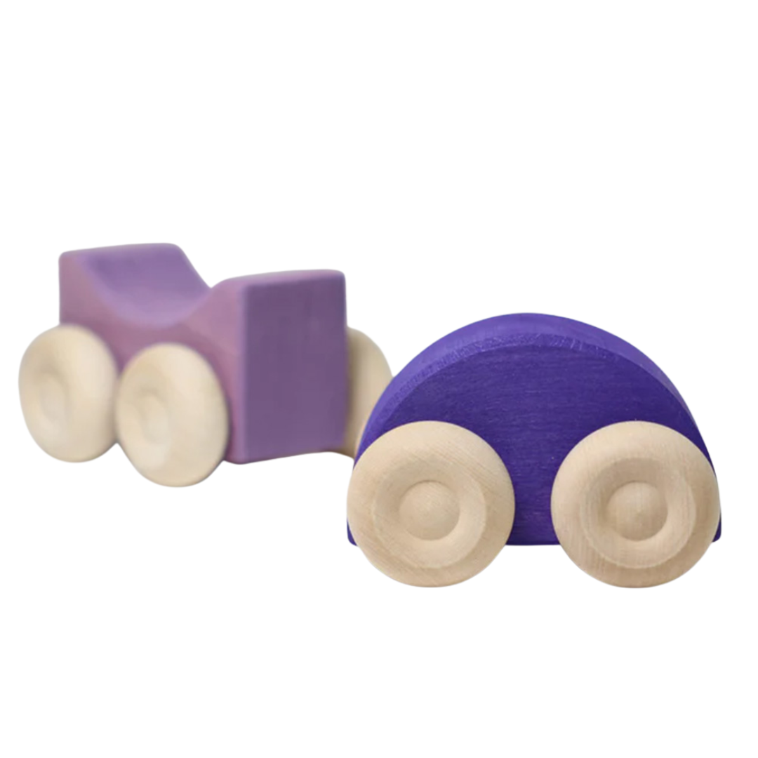grimm's stapelauto's - paars - 2st
