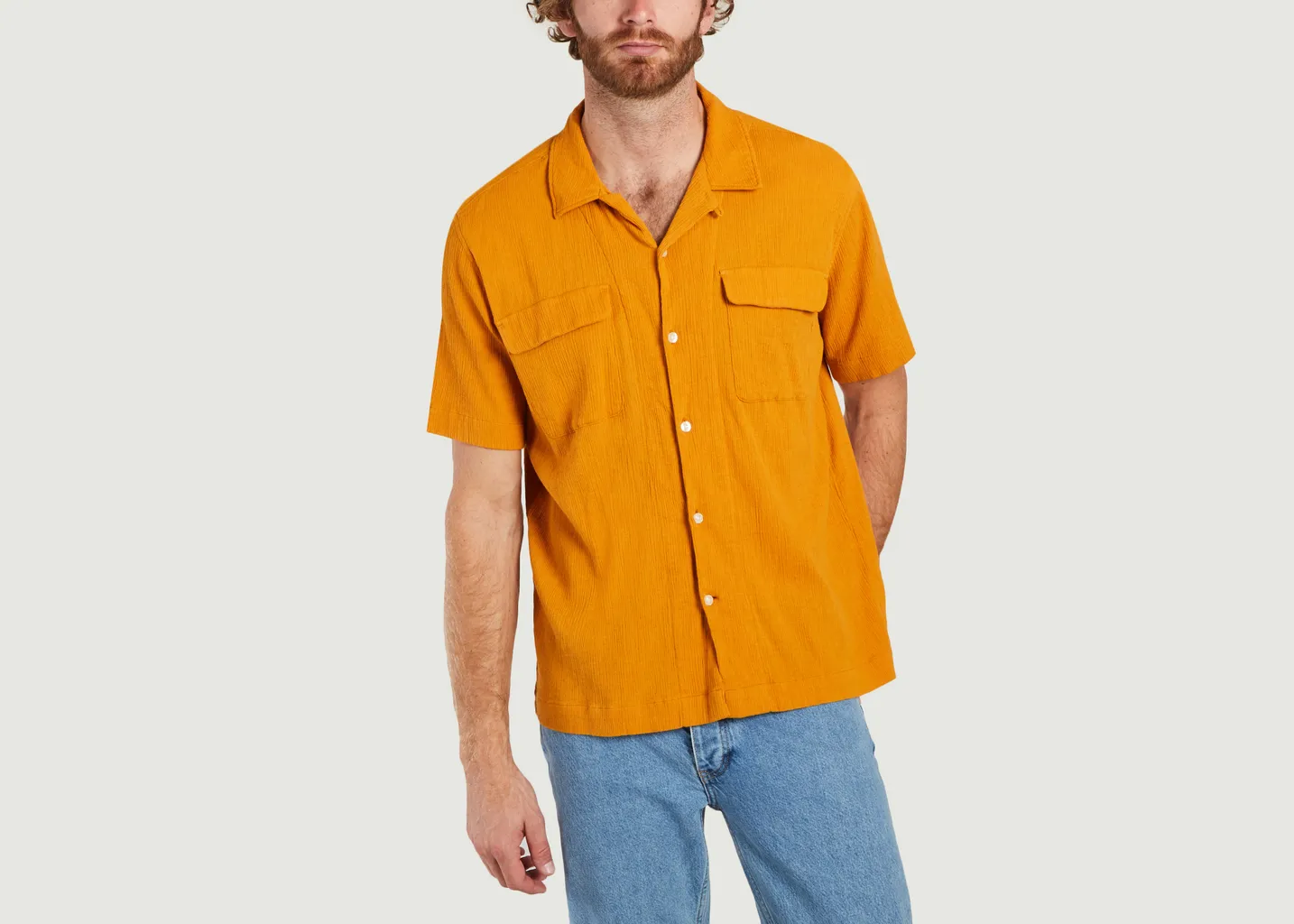 Chemise Wave Crinkled SS certifié GOTS KCA