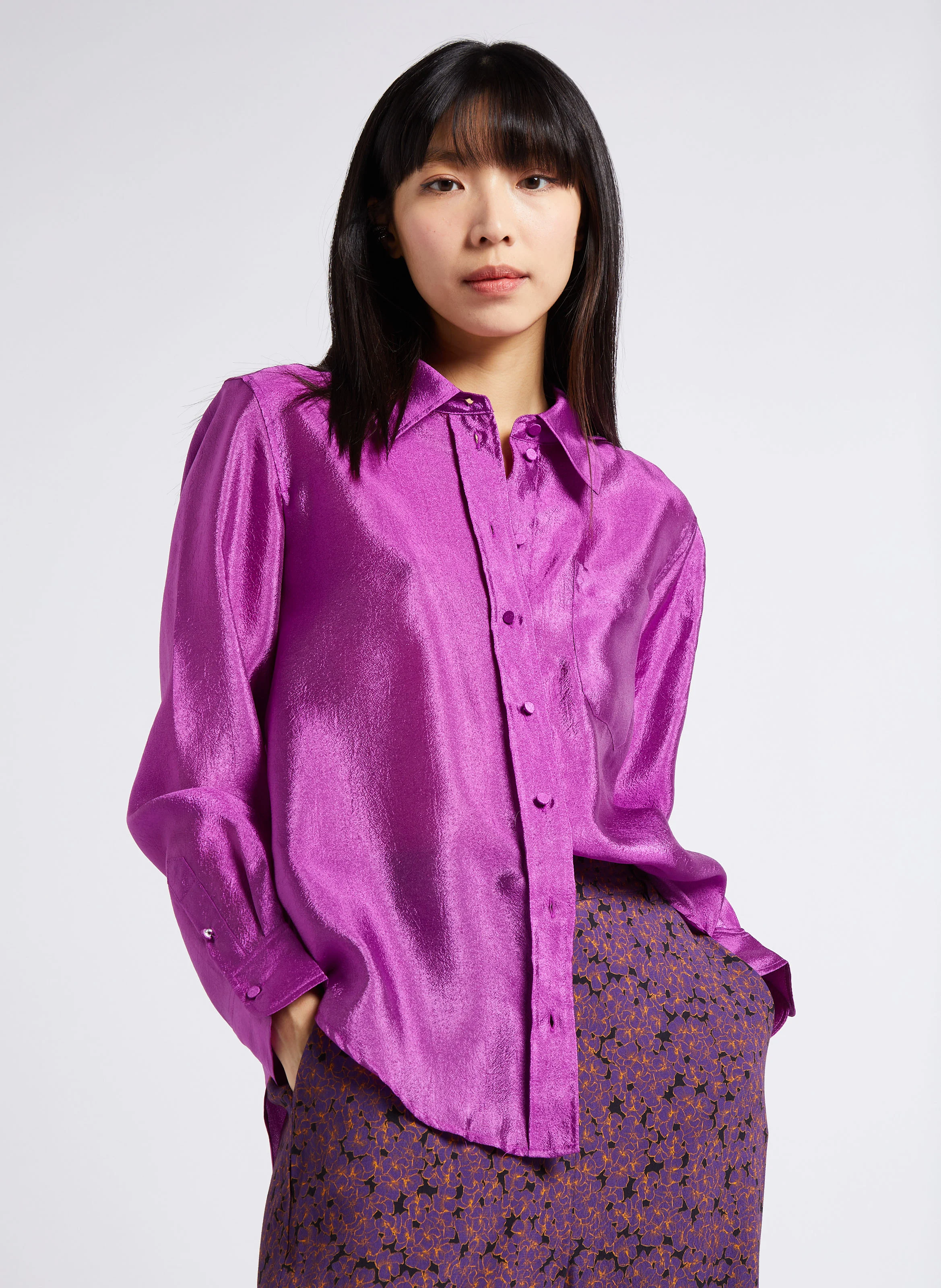 TIMOTHY - Chemise ample à col classique | Rose