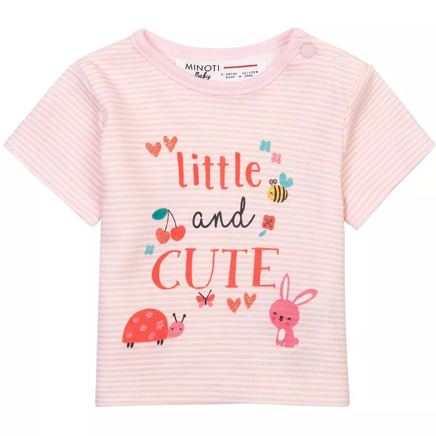 MINOTI 3er-Pack T-Shirts RosaCremeweiß