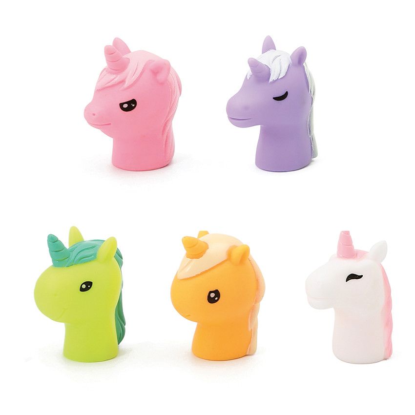 Marionnettes à doigts - Licorne - Ecru