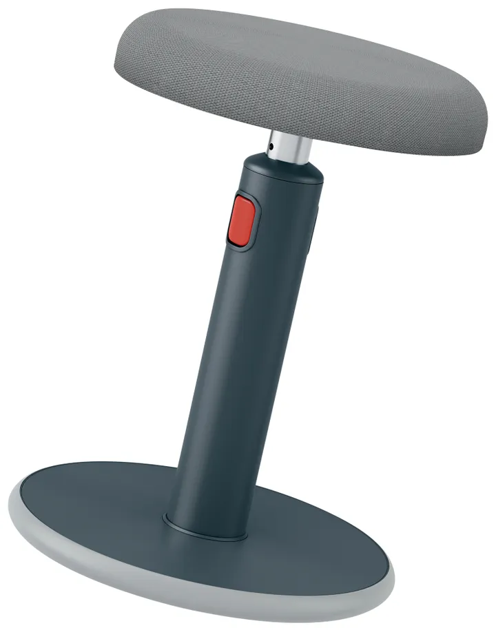 Leitz Ergo Cosy Active Sidde-stå balancestol 2-i-1 grå - højdejustering 46-79 cm