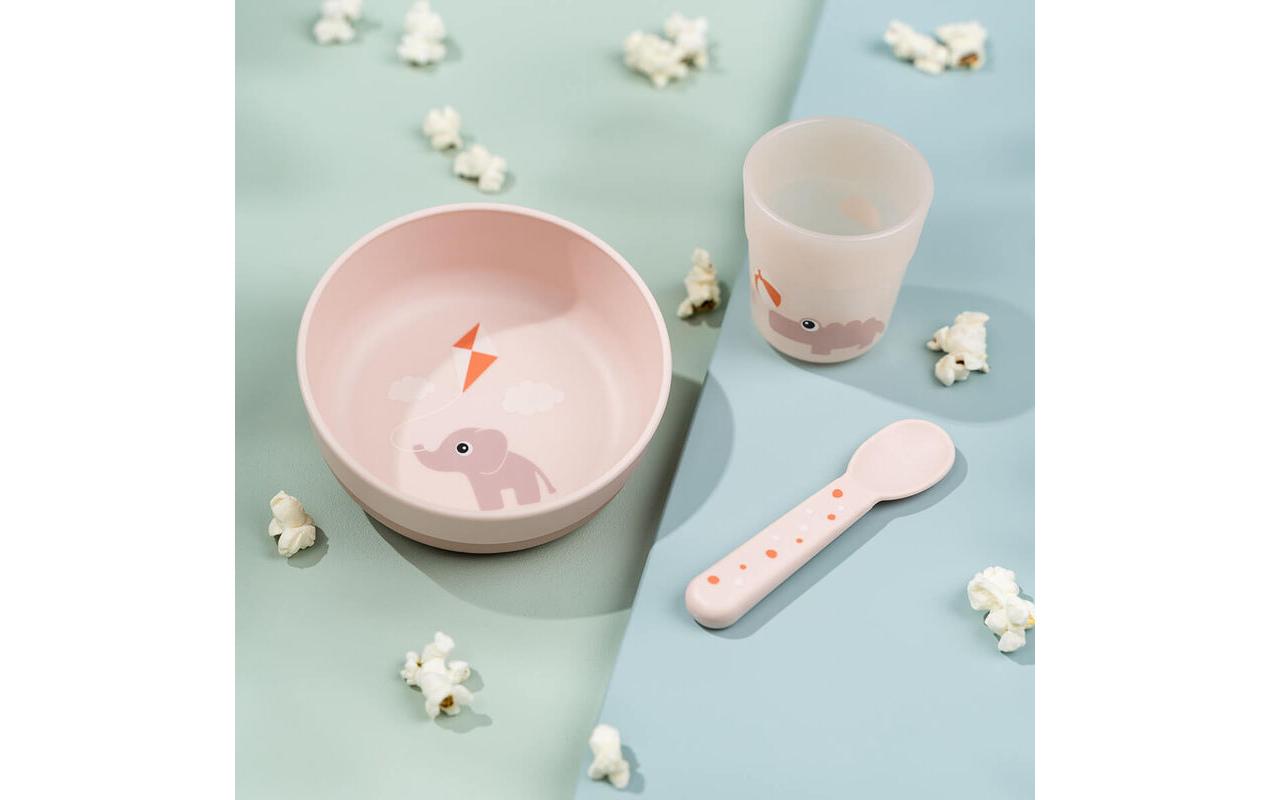 Kindergeschirrset Foodie first meal RosaPraktisches Geschirr-Set