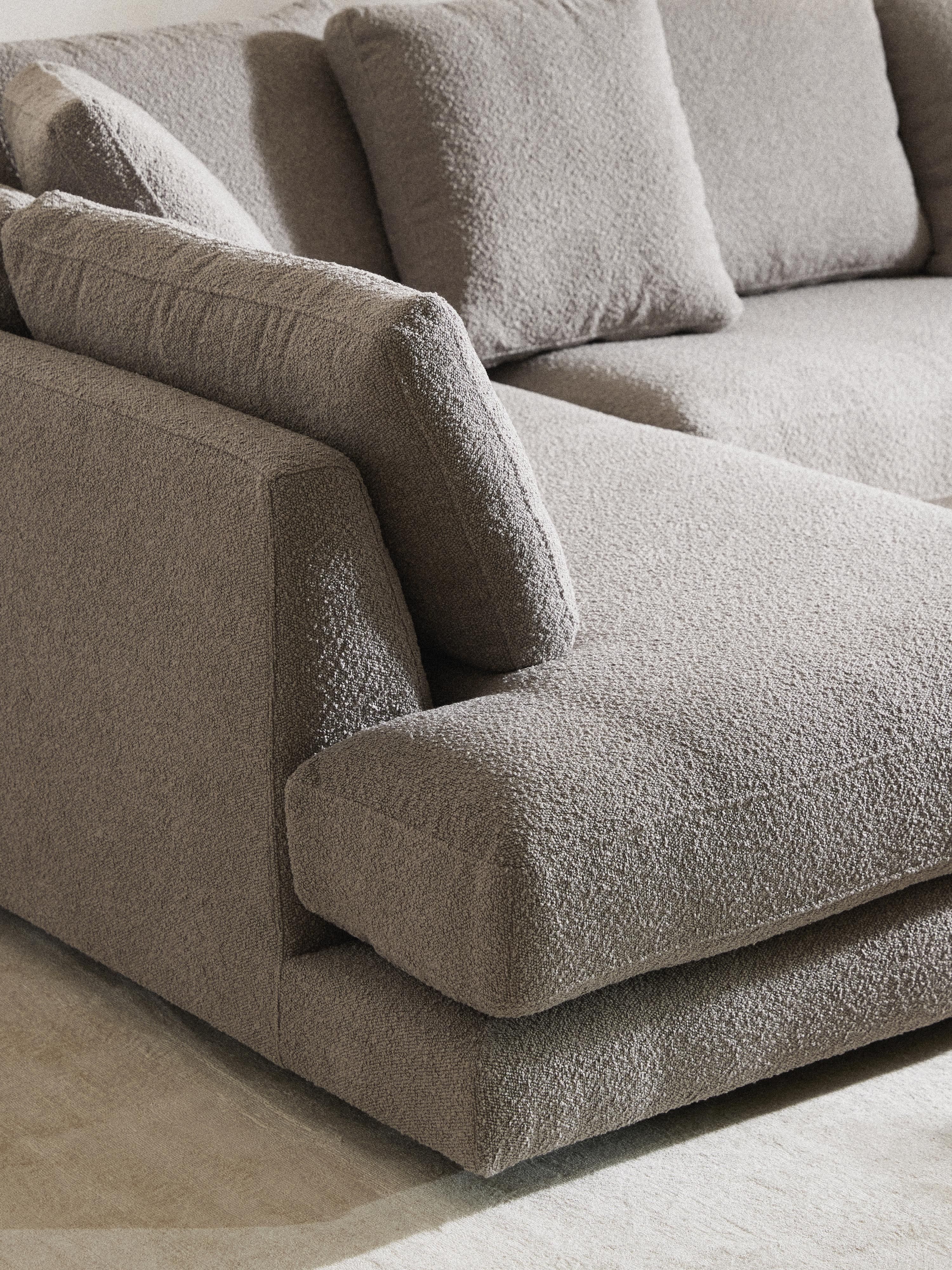 XL bouclé hoekbank Tribeca