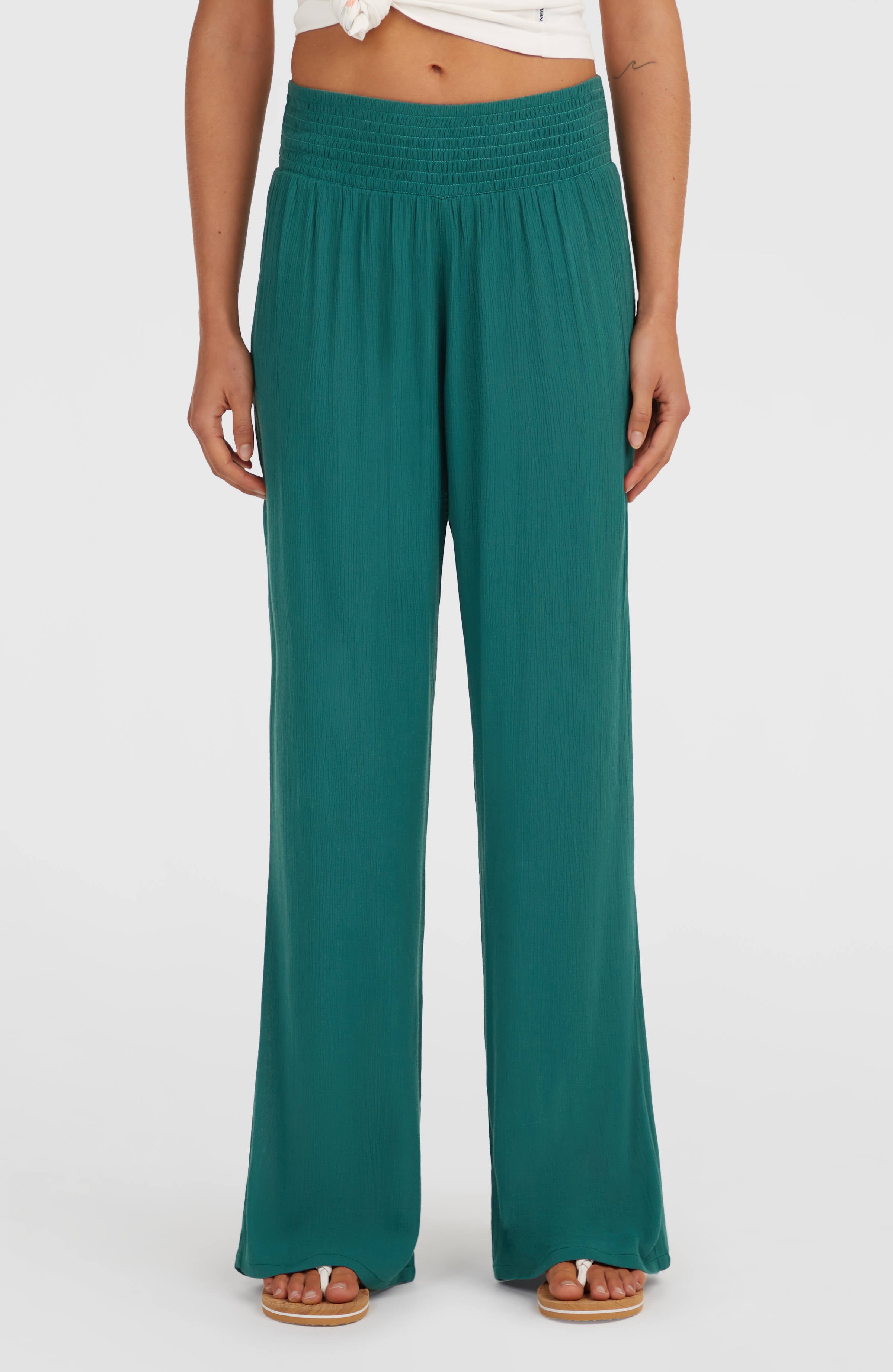 Johnny broek met gesmokte taille