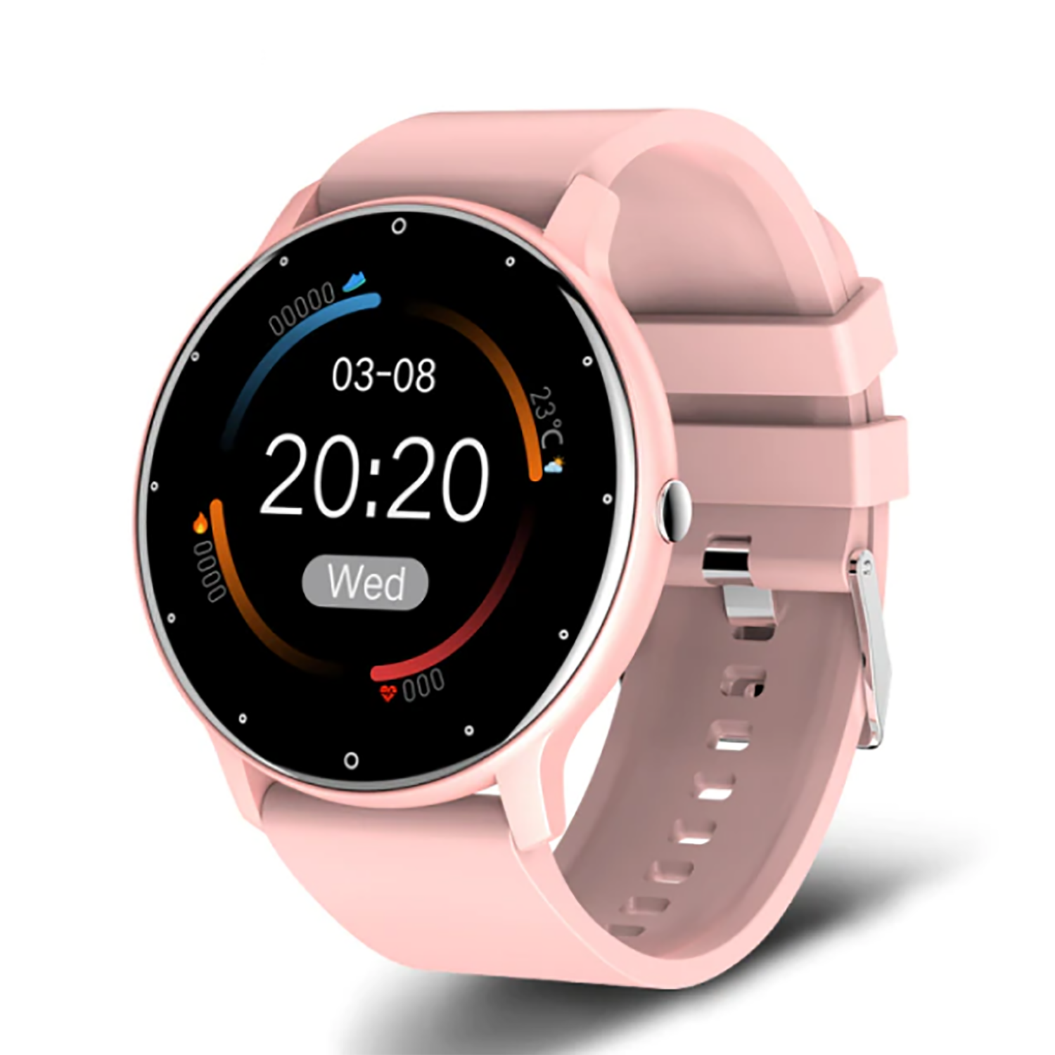 TPFNet Smart Watch / Fitness Tracker IP67 - Android & IOS - Rosa