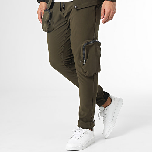 Ensemble Veste Et Pantalon Cargo Vert Kaki