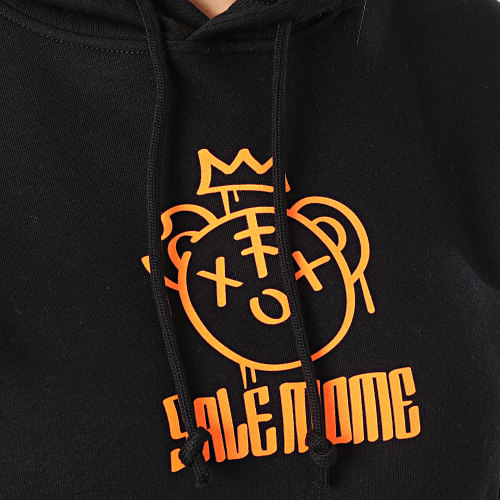 Sweat Capuche Femme Nounours King Noir Orange