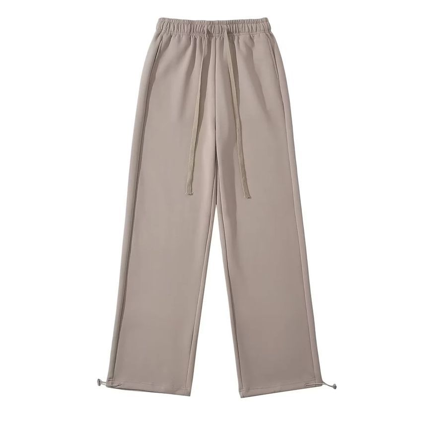 Asiris - Lage, effen, losvallende, wijde joggingbroek