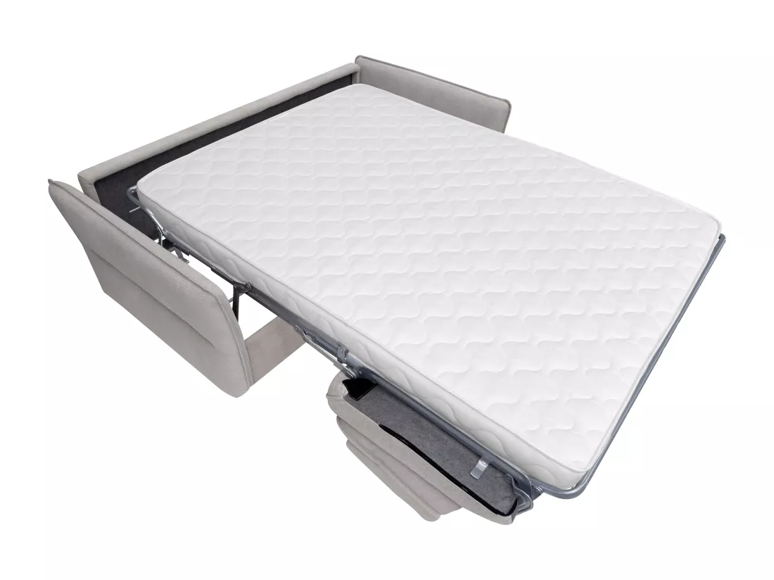 Canapé 4 places convertible express en tissu beige - Couchage 160 cm CELTARI