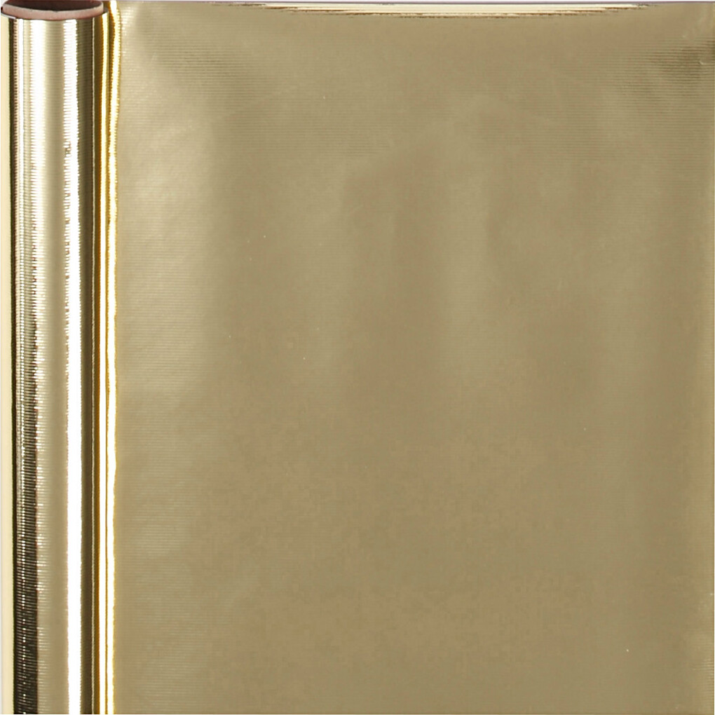 Gavepapir - Guld Ensfarvet - B 50 CM - 65 G - 4 M