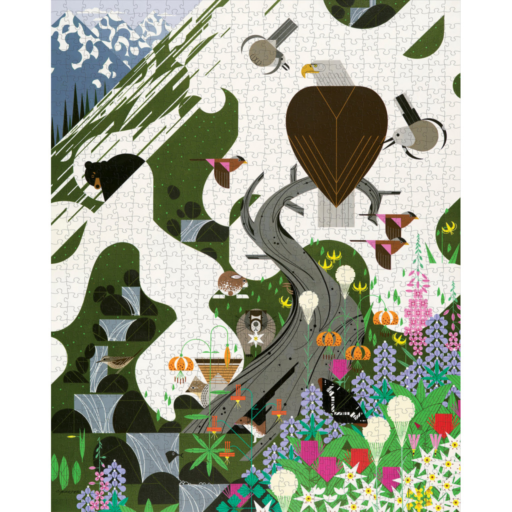 Puzzle - Charley Harper - The Alpine Northwest - 1000 pièces
