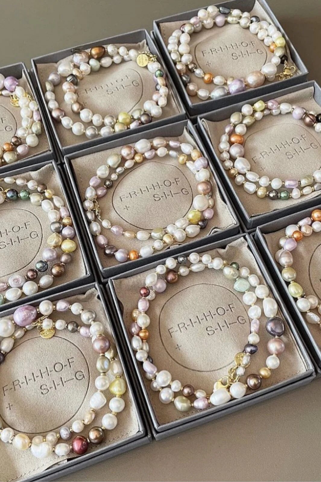 Friihof+Siig Kæde Multi Pearl