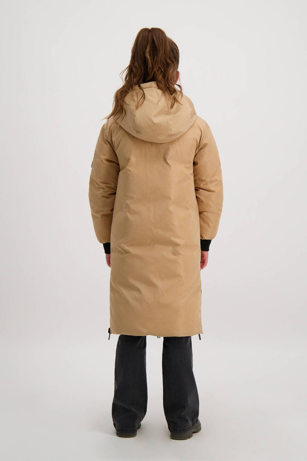 Cars reversible gewatteerde winterjas SALY zwart/bruin