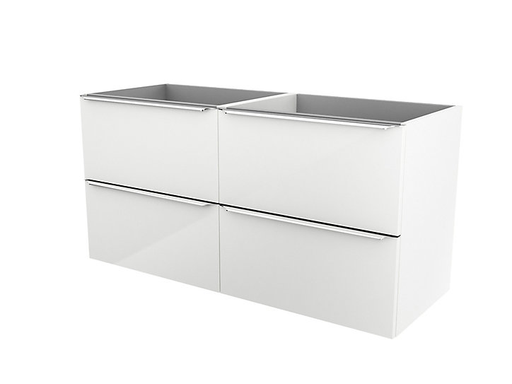 Meuble sous vasque à suspendre GoodHome Imandra blanc 120 cm