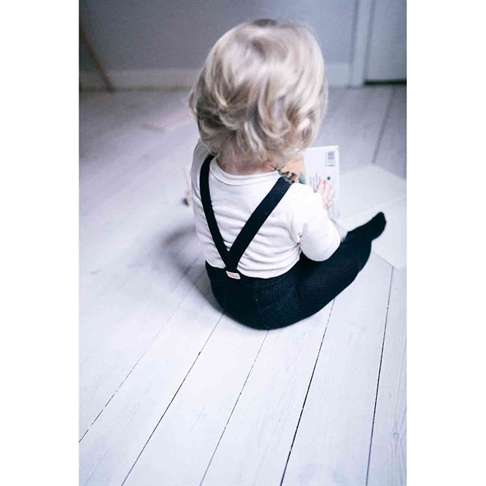 Footed Tights Black - Silly Silas → Luksusbaby.dk