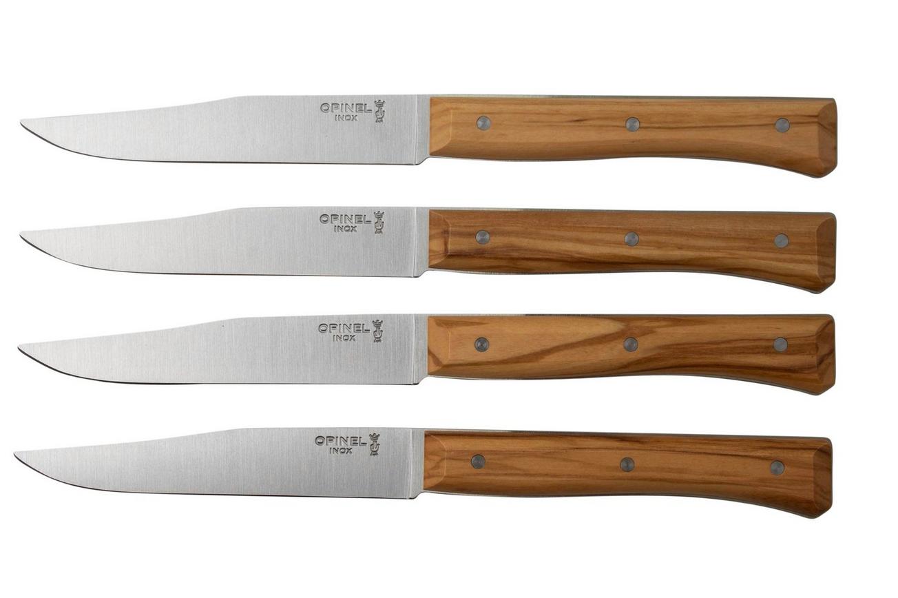 Opinel Facette Olive, tafelmessenset 4-delig