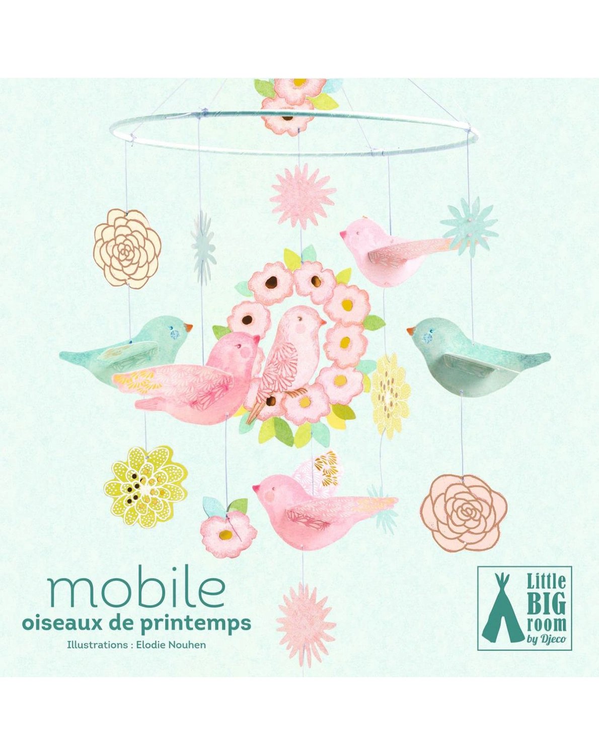Mobile VÖGEL aus Papier