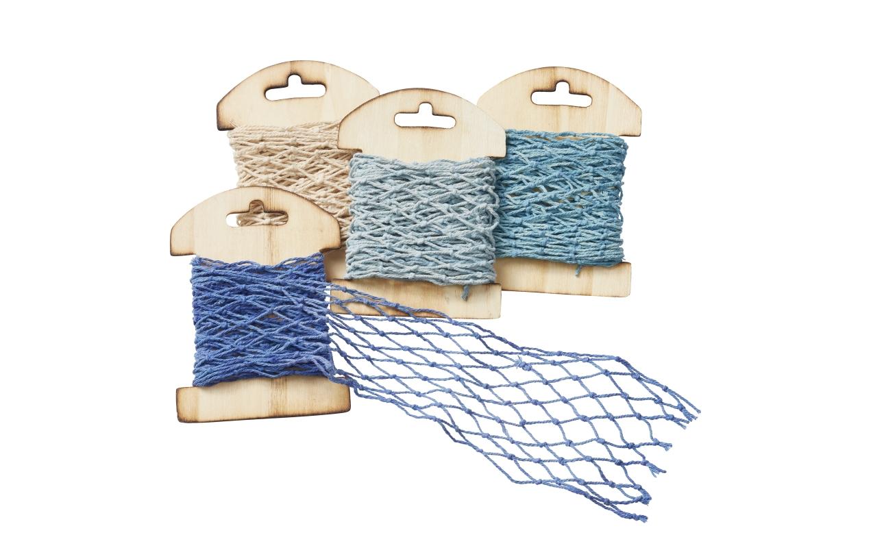 Textilband Netzband 130 mm x 1 m, BeigeStoffband zum Verzieren von Geschenken und Basteleien