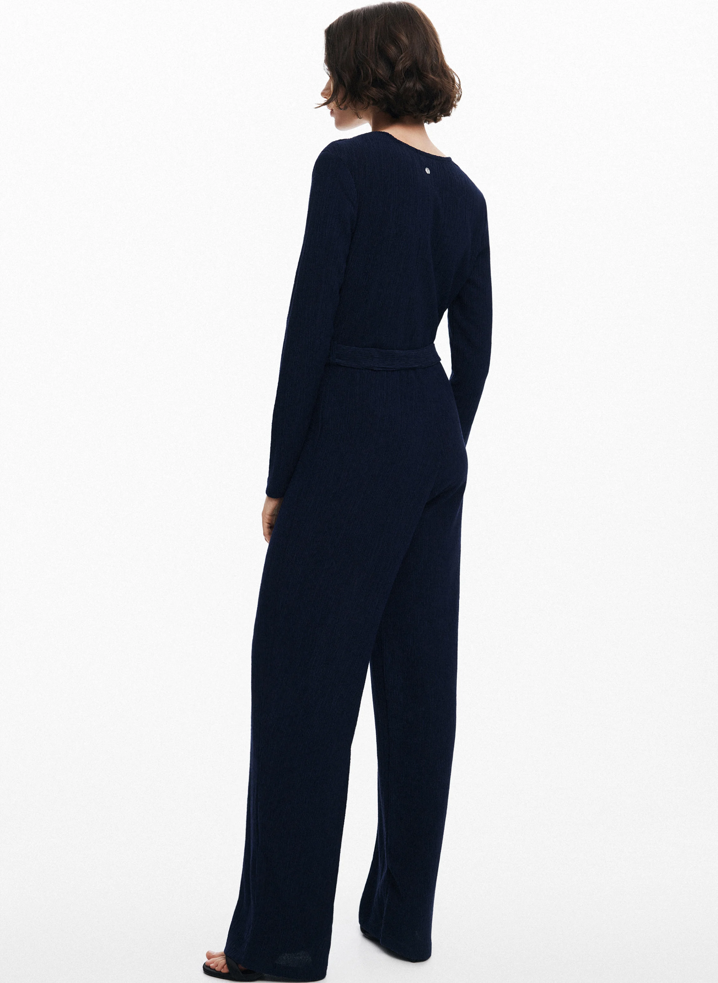 Combinaison col V| Bleu