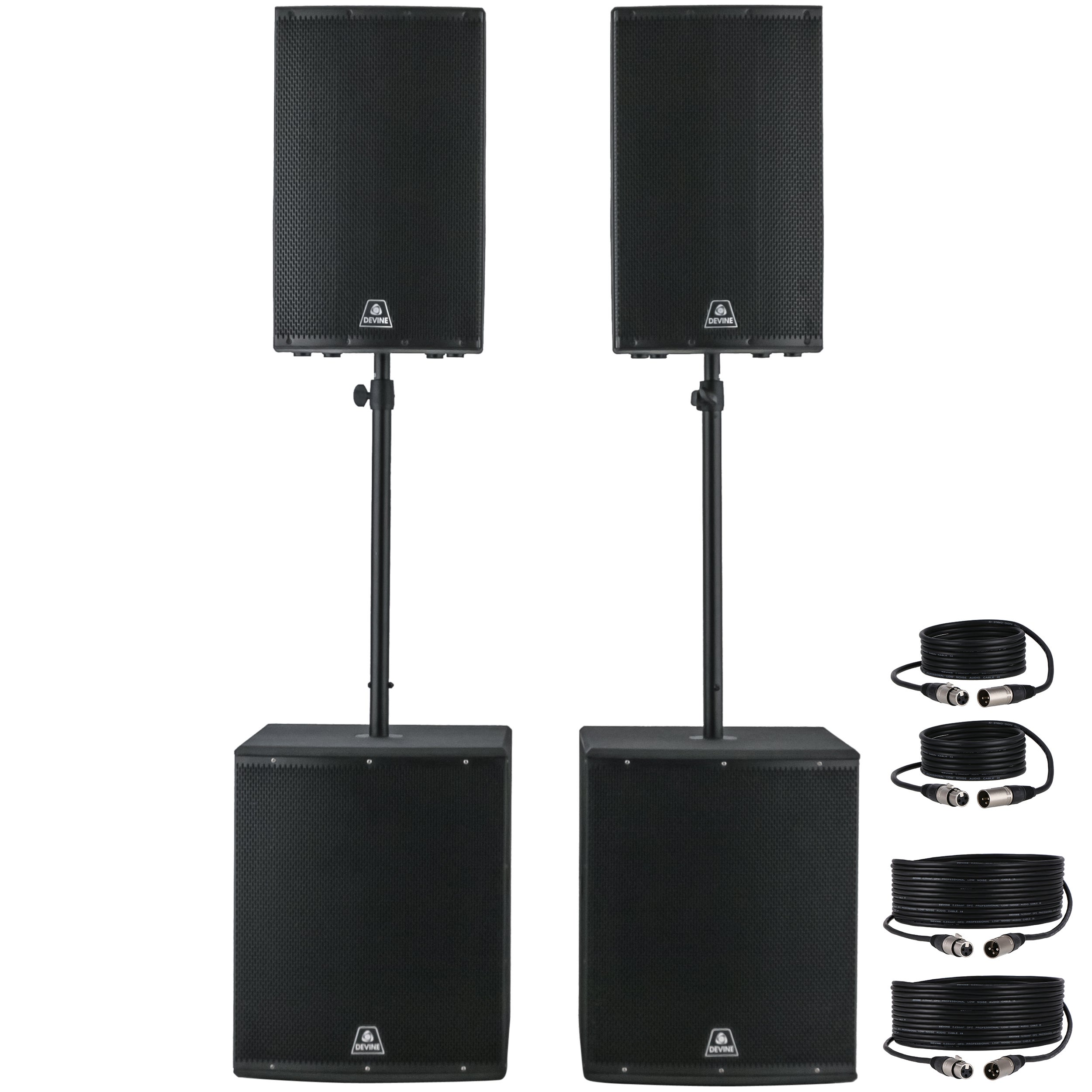 Devine Onyx 15A (2x) + 18SA (2x) set