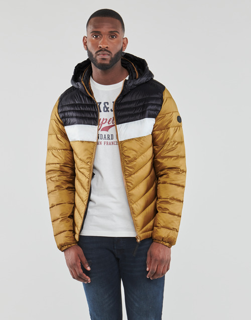 Jack & Jones - JJEHERO PUFFER HOOD - Cognac