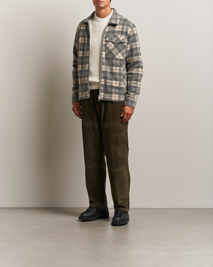 Moncler Corduroy Drawstring Trousers Military
