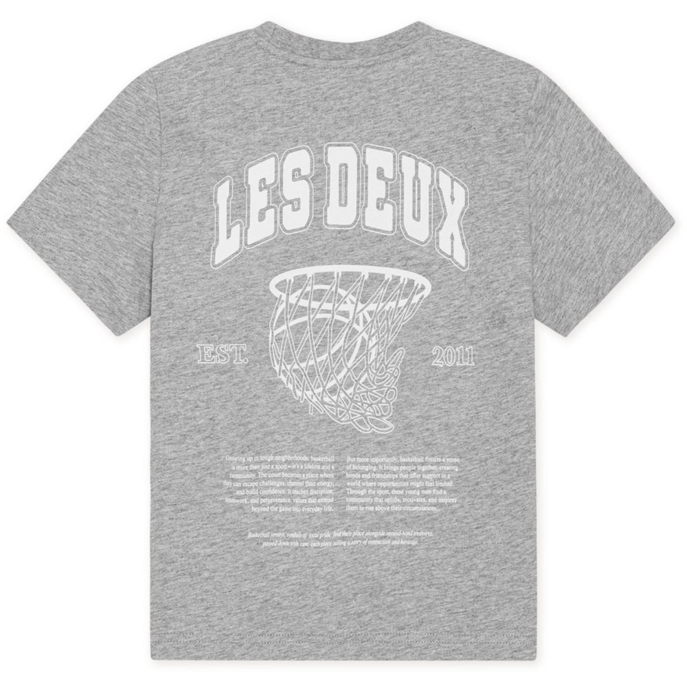 Køb Les Deux Kids Grey Melange Hoop T-Shirt