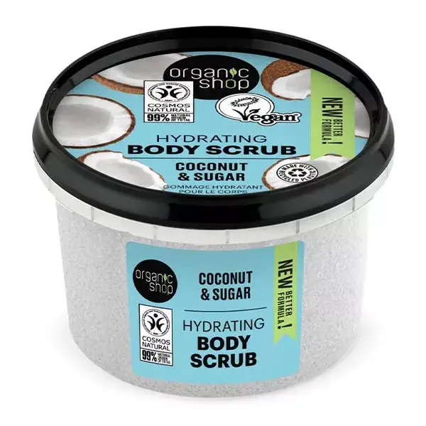 Esfoliante Hidratante de Coco e Açúcar da Organic Shop 250ml