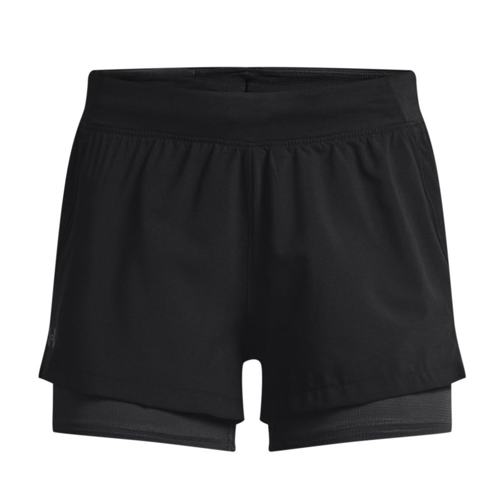 Under Armour ISO-CHILL RUN 2N1 - Short Femme noir
