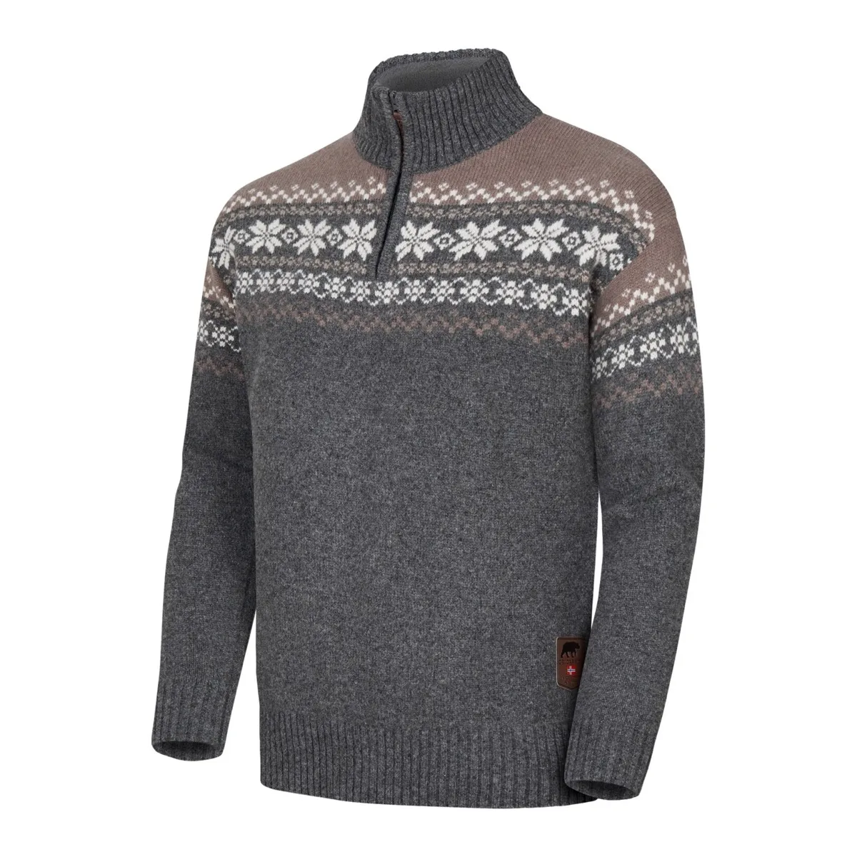 Gridarmor Snøkrystall Hz Ullgenser Men Grey/Beige/White
