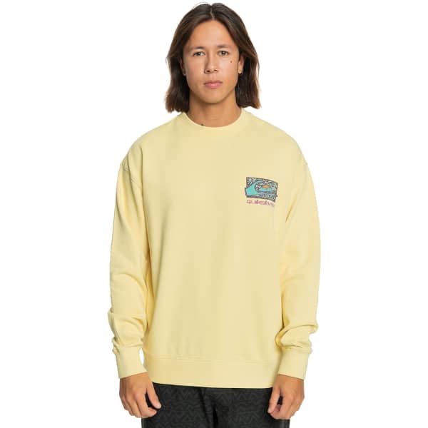Sweatshirt QUIKSILVER SPIN CYCLE CREW OTLR MELLOW YELLOW