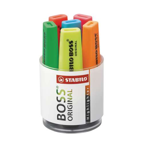 STABILO® BOSS® ORIGINAL Textmarker, 6er-Rundbox