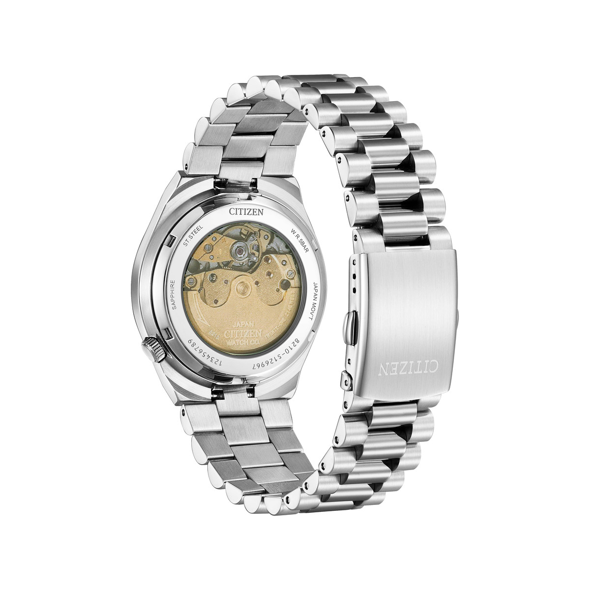 Montre CITIZEN tsuyosa homme automatique bracelet acier gris