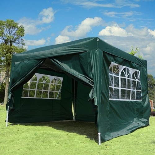 Gazebo portátil para jardim, cor verde.