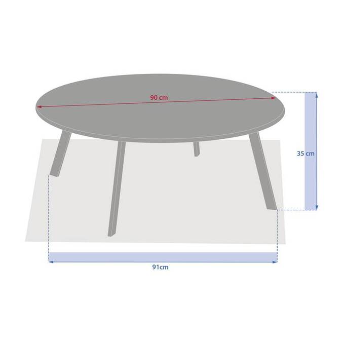 Table d'appoint de jardin ronde SAONA Café