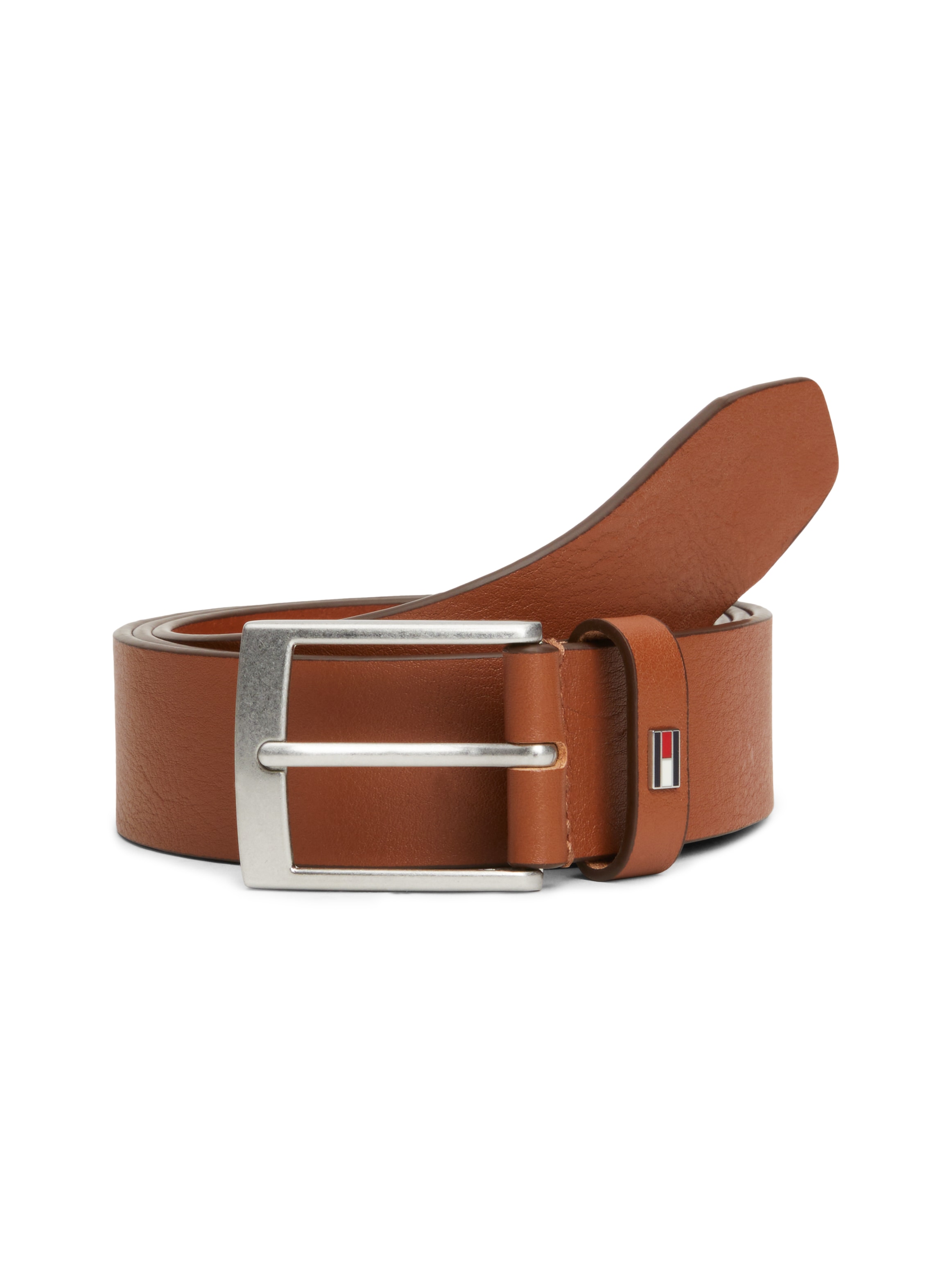 Tommy Hilfiger Ledergürtel »Adan New Leather 3,5cm breit«, mit Logoprägung