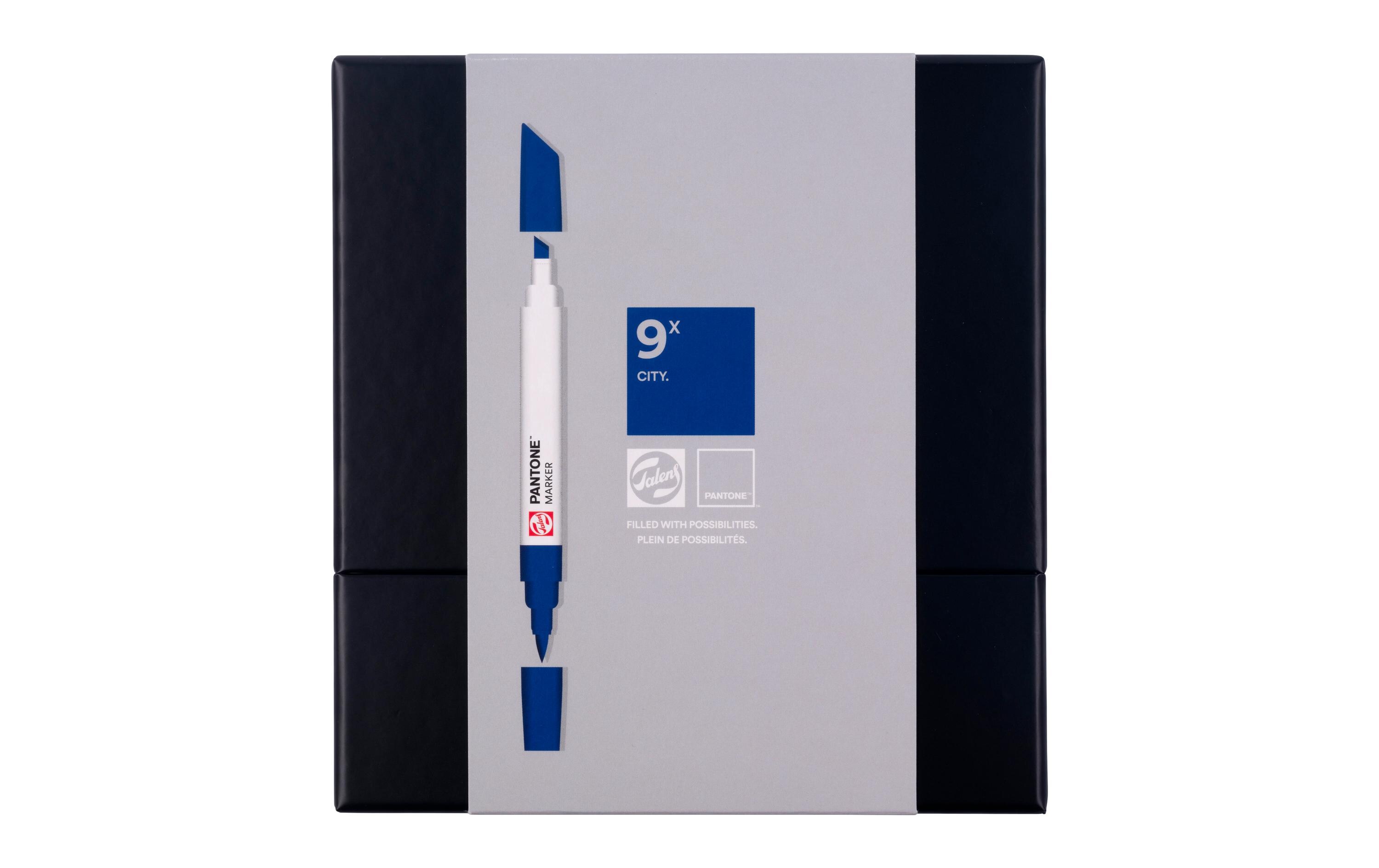 Pantone Marker 9x Set CityWasserbasierte Marker