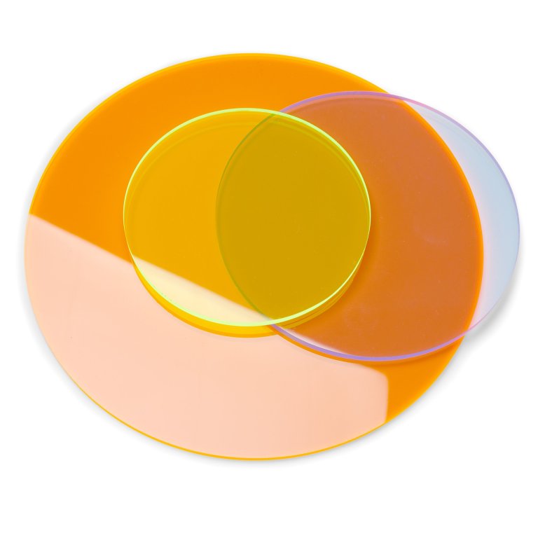 Acrylglas GS Scheiben transparent, fluoreszierend